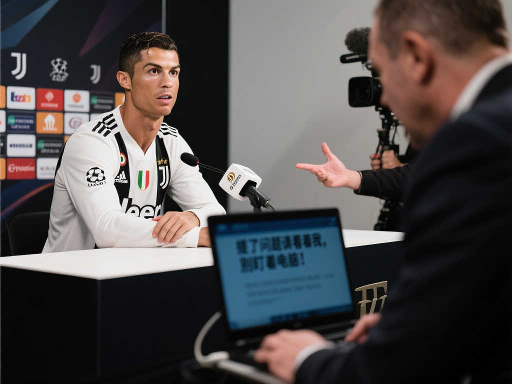 C罗不满记者态度：提问时请正视我，别只顾电脑